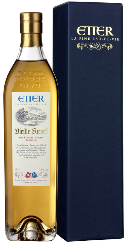 Vieille Kirsch Etter 42 %  70 cl. N 
ET7042/3310' Etui