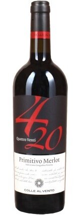 Colle al Vento Primitivo Merlot 4/20 75 cl.
R.6761/6104 IGP