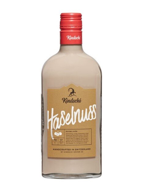 Haselnuss Rahm-Likör Kindschi 17 % 70 cl. N
KI7487/0000