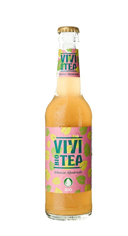 Vivi BIO Tea Schweizer Alpenkräuter Glas 33 cl.   