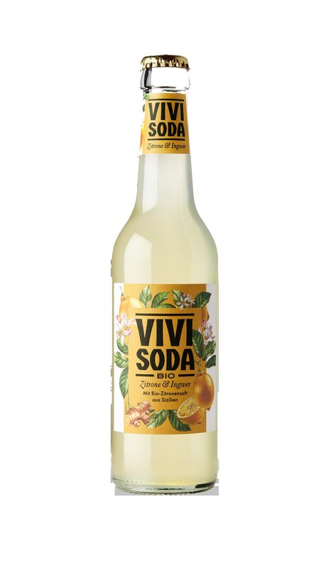 Vivi BIO Vivi Soda Zitrone & Ingwer Glas 33 cl.   