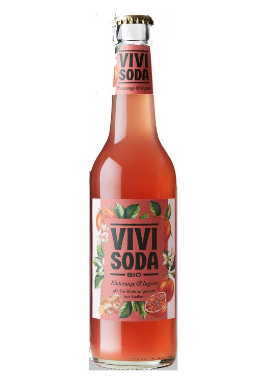 Vivi BIO Vivi Soda Blutorange & Ingwer Glas 33 cl.   