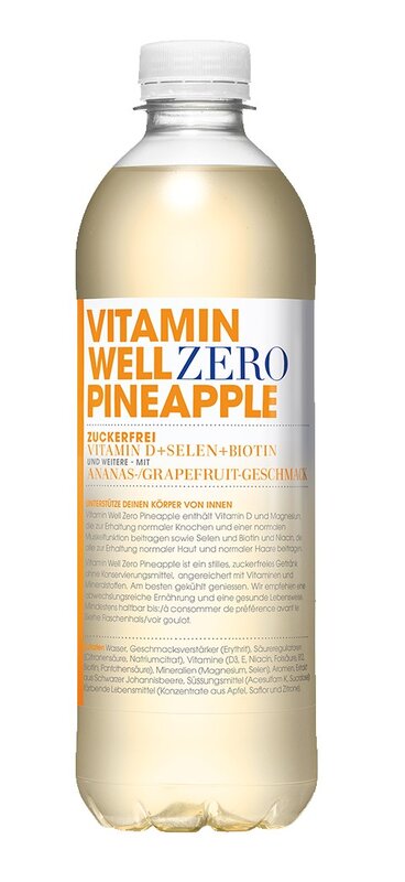 Vitamin Well Zero Pineapple 12-PET 50 cl. N 