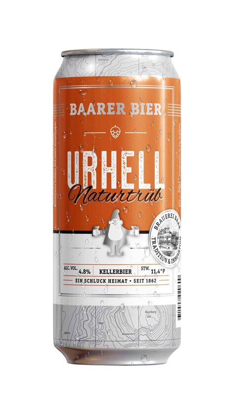 Baarer Urhell Naturtrüb 4x6 Dosen 50 cl.   